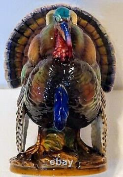 Turkey Miniature Figural Lamp, Antique, Excellent Condition Complete, Sitzendorf