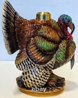 Turkey Miniature Figural Lamp, Antique, Excellent Condition Complete, Sitzendorf