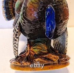 Turkey Miniature Figural Lamp, Antique, Excellent Condition Complete, Sitzendorf