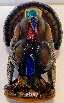 Turkey Miniature Figural Lamp, Antique, Excellent Condition Complete, Sitzendorf