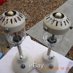 Two 1950s Bialaddin T10 Vapalux Paraffin Lamp Kerosene Oil lantern Antique