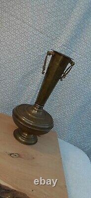 ULTRA COOL-TALL ANTIQUE COPPER Ceremonial Vase Oil Lamp Or Candle