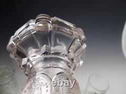 U. S. Glass Co. #15005 Silver Age aka Coin Oil Kerosene Lamp ca1892