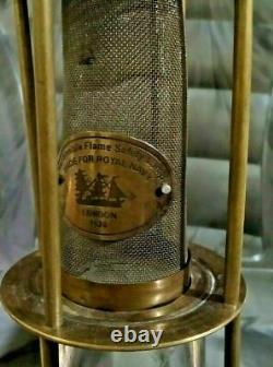 Unique 10''Antique Brass Miner Oil Lamp Nautical Maritime Ship Lantern Replica