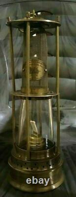 Unique 10''Antique Brass Miner Oil Lamp Nautical Maritime Ship Lantern Replica