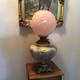 Unique AMAZING multi color Drape 27 Oil Lamp With Baby Face Ball Pink Shade