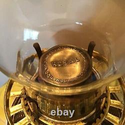 Unique AMAZING multi color Drape 27 Oil Lamp With Baby Face Ball Pink Shade