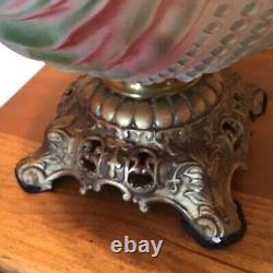Unique AMAZING multi color Drape 27 Oil Lamp With Baby Face Ball Pink Shade