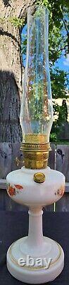 Unused Aladdin Simplicity B-26 Oil Lamp Alacite Ivory Color With Decal Complete