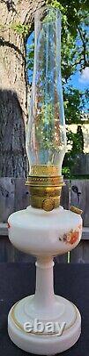 Unused Aladdin Simplicity B-26 Oil Lamp Alacite Ivory Color With Decal Complete