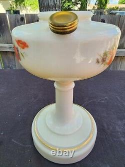 Unused Aladdin Simplicity B-26 Oil Lamp Alacite Ivory Color With Decal Complete