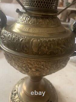 VINTAGE BRASS OIL LAMP THE NEW ROCHESTER GENUINE OIl LAMP BUY IT NOW