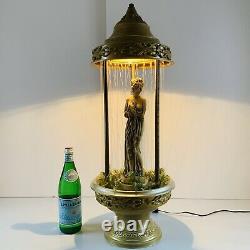 VTG 1960s Rain Lamp Greek Goddess Oil Motion Lamp Creators Inc Tiki CLEAN WORKS