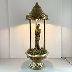 VTG 1960s Rain Lamp Greek Goddess Oil Motion Lamp Creators Inc Tiki CLEAN WORKS