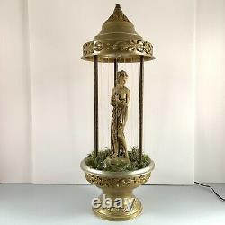 VTG 1960s Rain Lamp Greek Goddess Oil Motion Lamp Creators Inc Tiki CLEAN WORKS