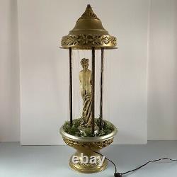 VTG 1960s Rain Lamp Greek Goddess Oil Motion Lamp Creators Inc Tiki CLEAN WORKS