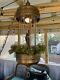 VTG 60s Mineral Oil Rain Hanging Lamp WORKS Rare Nude Greek Goddess Johnston 30