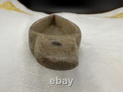 Very Old Ancient Near Eastern Oil Lamp With All Around Writing Engraving 300 BC