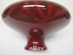 Very Rare And Fantastic Maroon/red Emeralite Pinwheel Student Lamp Shade