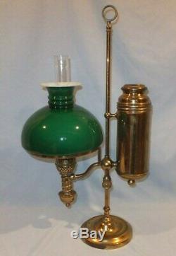 Very Scarce Complete 7 Brass Manhattan Student Oil lamp