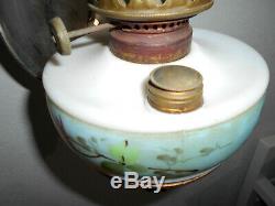 Victorian East Lake Cast Iron Wall Bracket Oil Lamp Mercury Reflector Antique