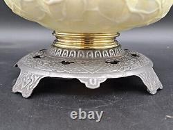 Victorian Mt Washington Glass GWTW Oil Lamp