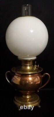 Victorian Oil Lamp Gwtw Table Lamp Dated December 17, 1889
