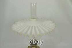 Victorian Oil Lamp Re&s, Silverplate, Very Nice, Richard Evered And Son
