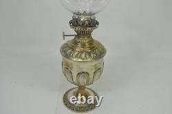 Victorian Oil Lamp Re&s, Silverplate, Very Nice, Richard Evered And Son