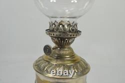 Victorian Oil Lamp Re&s, Silverplate, Very Nice, Richard Evered And Son