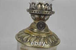 Victorian Oil Lamp Re&s, Silverplate, Very Nice, Richard Evered And Son