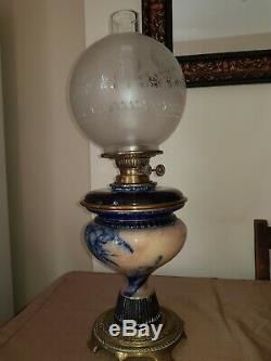 Victorian Royal Doulton Oil Lamp