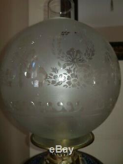 Victorian Royal Doulton Oil Lamp