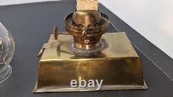 Viking Brass Oil Lamp Antique Nautical Decor Complete/coach Lamp/ Vtg