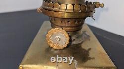 Viking Brass Oil Lamp Antique Nautical Decor Complete/coach Lamp/ Vtg