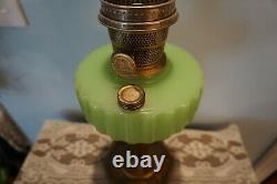 Vintage 1935 36 Green Aladdin B-122 MAJESTIC Oil Kerosene Lamp