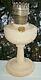 Vintage 1940 49 Aladdin Tall Lincoln Drape White Alacite Glass Oil Lamp