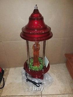 Vintage 1960's Fox Red Oil Rain Lamp with Rose Greek Goddess 32 Table Model