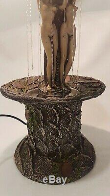 Vintage 70s 3 Goddess Rain Oil Lamp Working