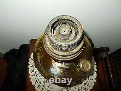 Vintage Aladdin Oil Lamp Amber Beehive Nu-type Model B Chicago