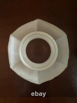 Vintage Alladin Jadeite Corinthian Oil Lamp With Satin Drape Shade-COMPLETE