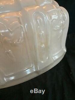 Vintage Antique Aladdin 416 Frosted Satin White Hanging Glass Oil Lamp Shade 10