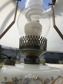 Vintage Antique Bradley & Hubbard B&h Hanging Lamp Glass Font 004