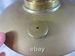 Vintage Antique Brass Duplex Oil Lamp Complete With Chimney Shepards Hut Lamp