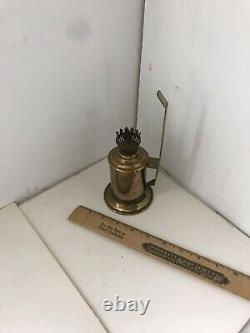 Vintage / Antique French 1900's Hairloom Brass Une Lampe Pigeon Oil Lamp