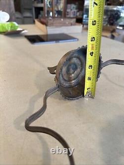 Vintage Antique Hanging Parlor Oil Lamp Part Ornate Frame Brass GWTW