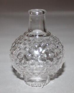 Vintage Antique Oil Kerosene Lamps By L. E. Smith Clear Glass Hobnail Set Of 2