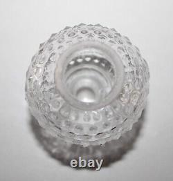 Vintage Antique Oil Kerosene Lamps By L. E. Smith Clear Glass Hobnail Set Of 2