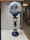Vintage Antique Oil Lamp Hand Painted, GWTW 26 Tall, All Original