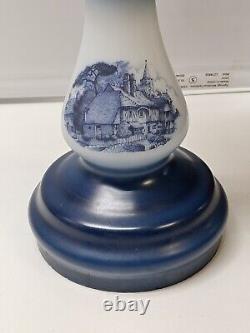 Vintage Antique Oil Lamp Hand Painted, GWTW 26 Tall, All Original